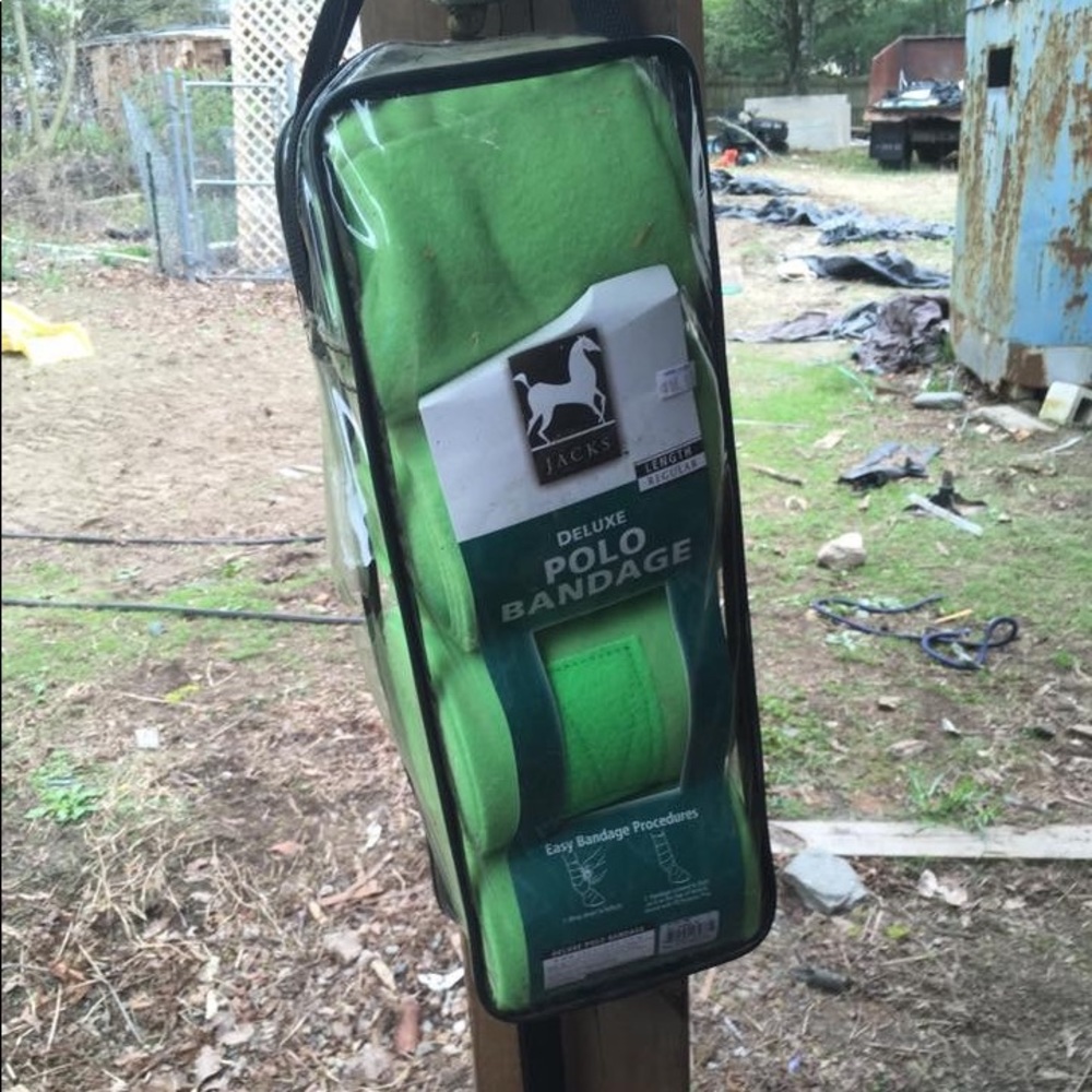 Barely used set of green polos